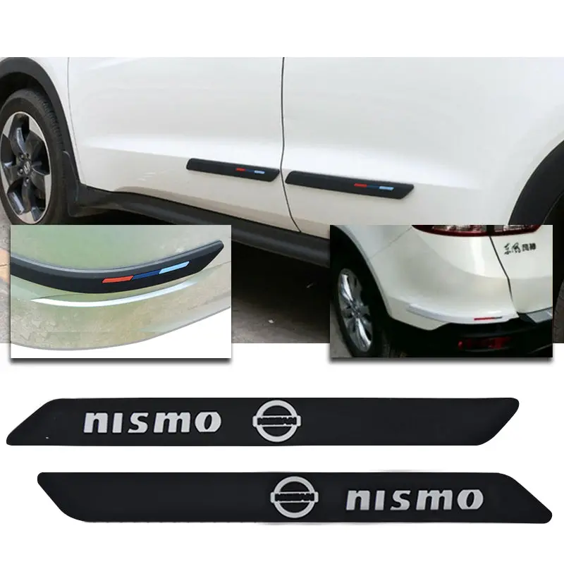 2Pcs Nismo Carbon Fiber Front&Rear Bumper Protector 1