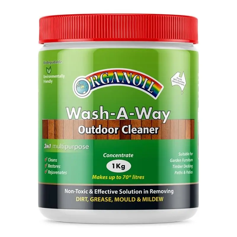 Organoil Wash-A-Way Outdoor Cleaner Concentrate 1Kg 1