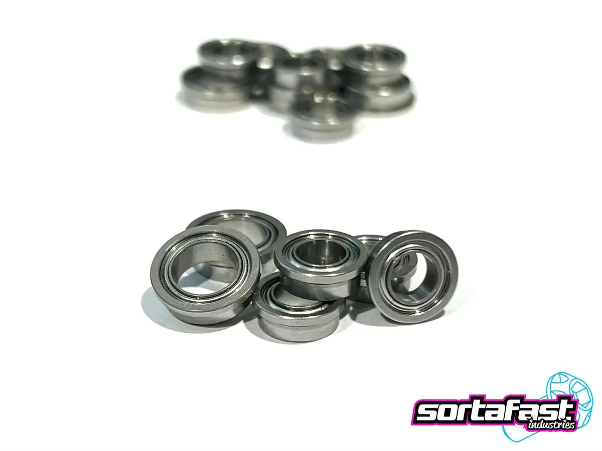 Sortafast Hybrid Ceramic Bearing Set - Pan Car 3/16Ths Front Axle (6Pc) 1