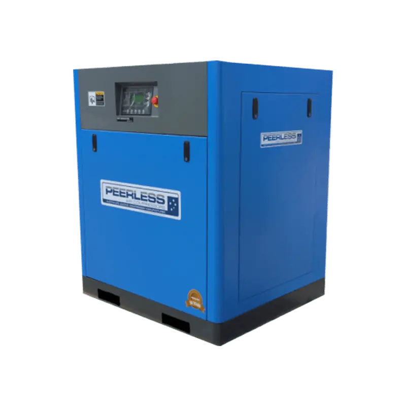 Peerless 30Hp Rotary Screw Compressor 8 Bar Variable Speed 1