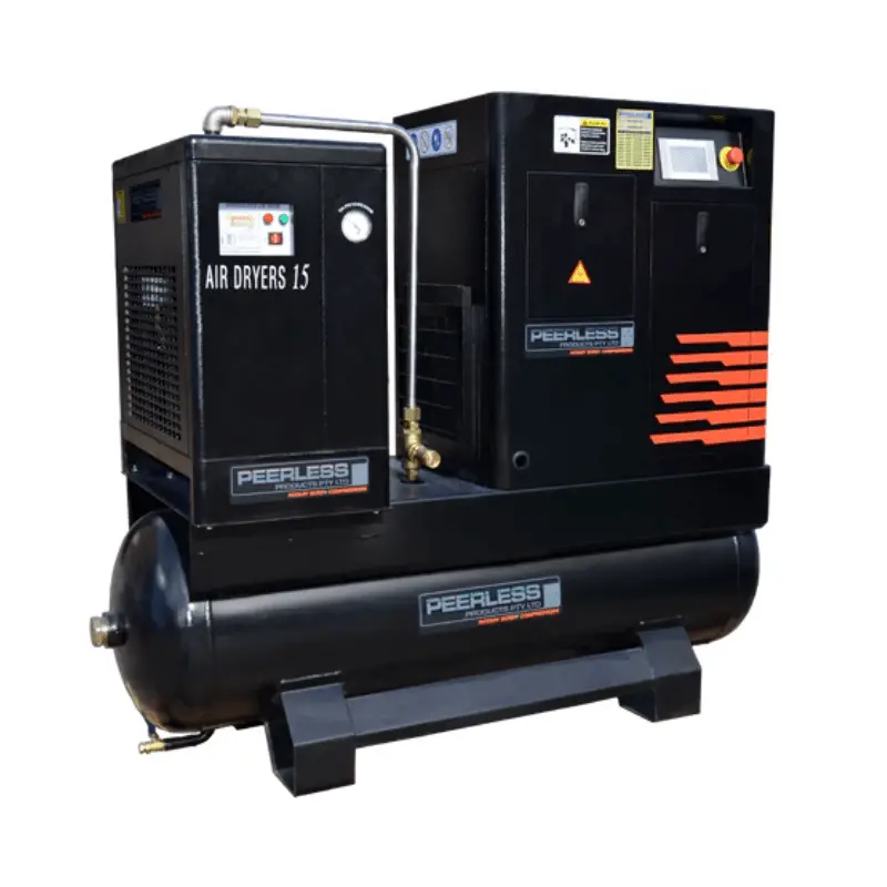 Peerless Black Screw 10/8 Belt Drive Compressors 1