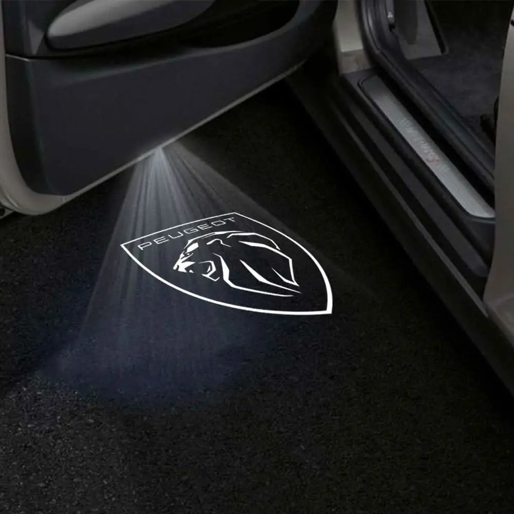 Peugeot 407 Premium Door Puddle Lights Multiple Designs 2003–2010 3