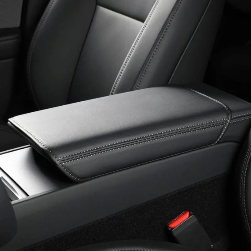Leather Armrest Protective Soft Cover For Tesla Model 3 Highland 2024-2026 1