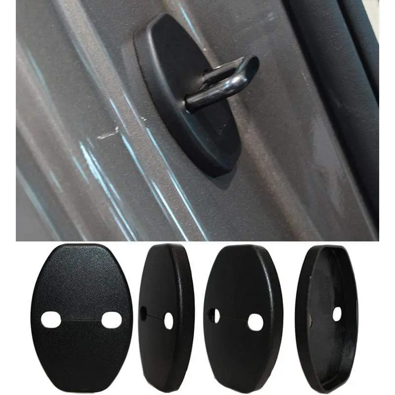 Matte Black Door Lock Protection Covers For Audi E-Tron 1