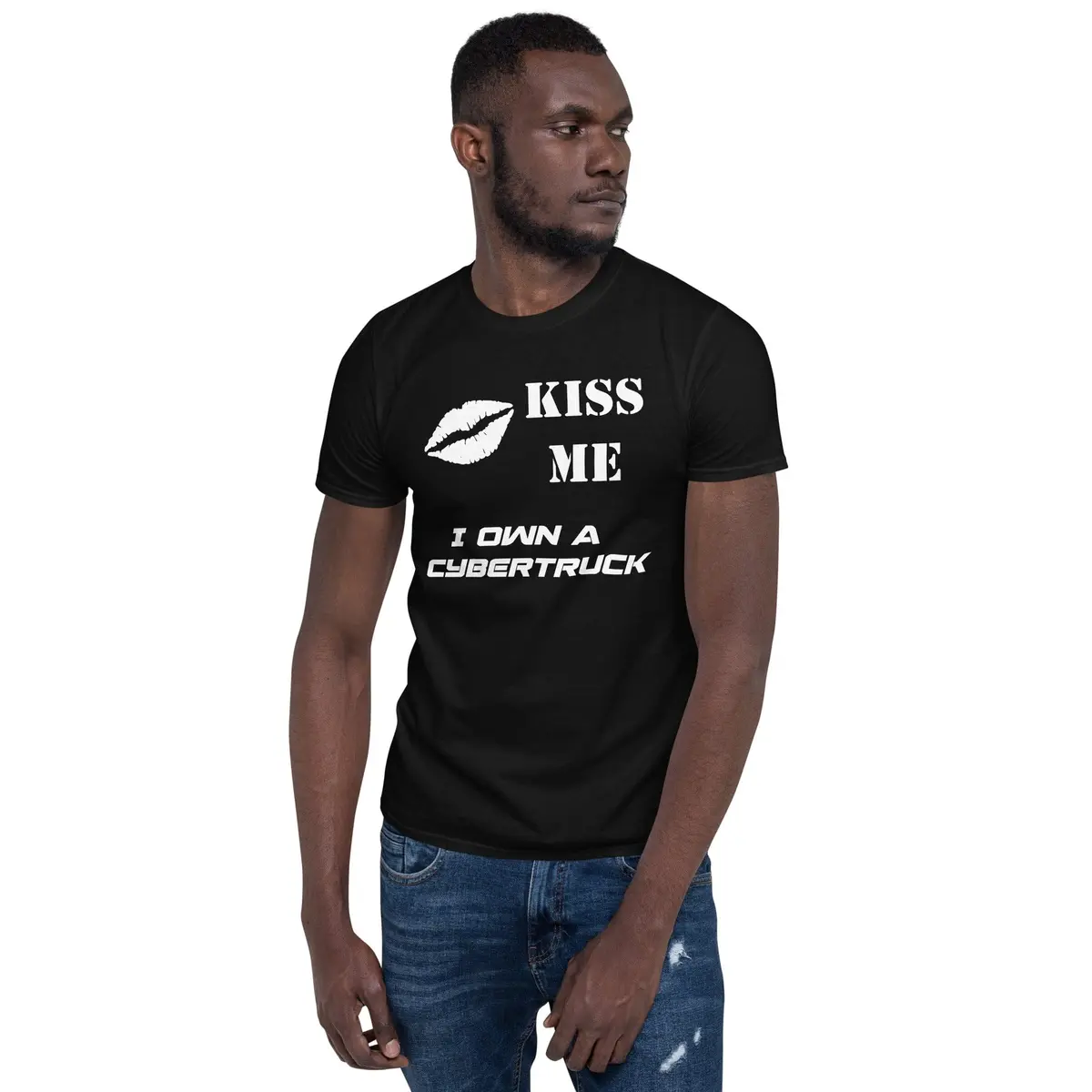 Kiss Me I Own A Tesla Cybertruck Short-Sleeve Unisex T-Shirt 1