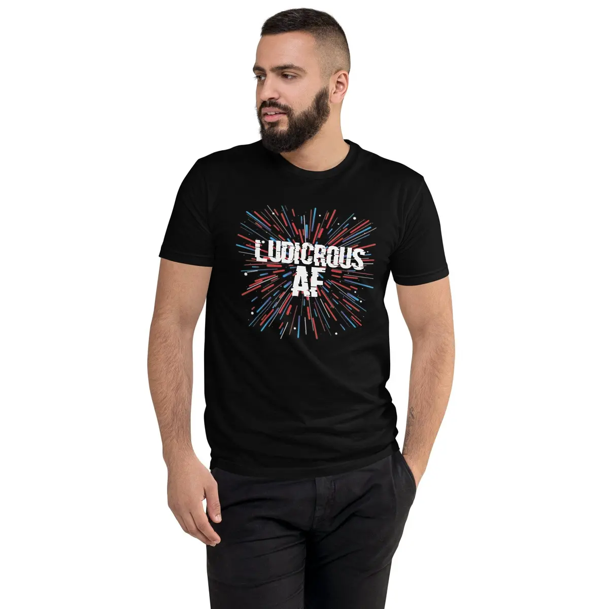 Ludicrous Af Premium Short Sleeve Men's T-Shirt For Tesla Enthusiasts 1