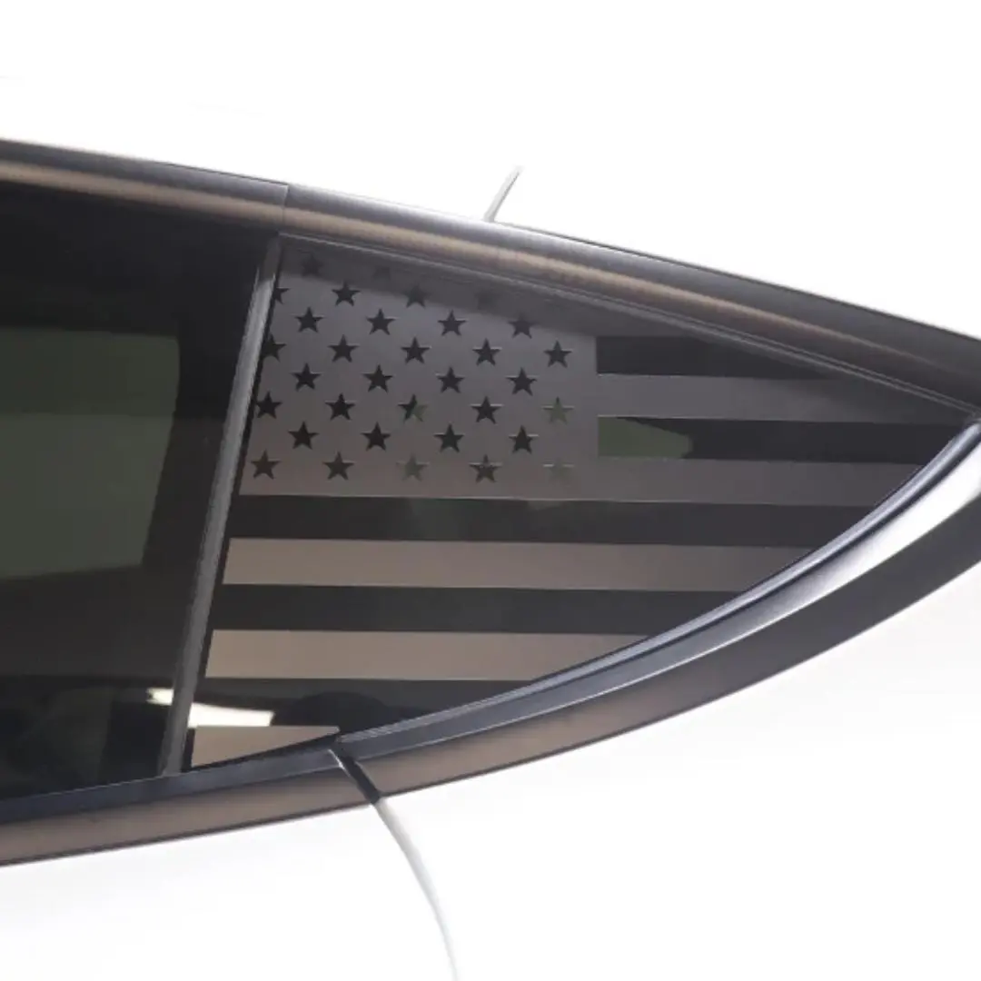 Us Flag Rear Quarter Glass Window Decal For Tesla Model Y 2020-2026 1
