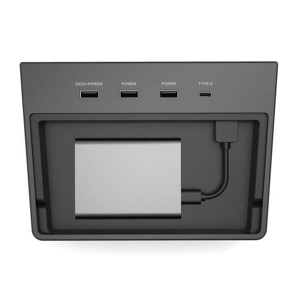 5 Port Usb Hub For Dashcam Sentry Mode Ssd & Charging For Tesla Model 3 1