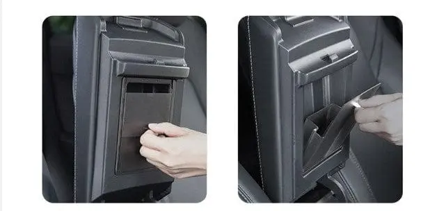 Armrest Internal Magnetic Storage Box For Tesla Model Y 2020-2026 2