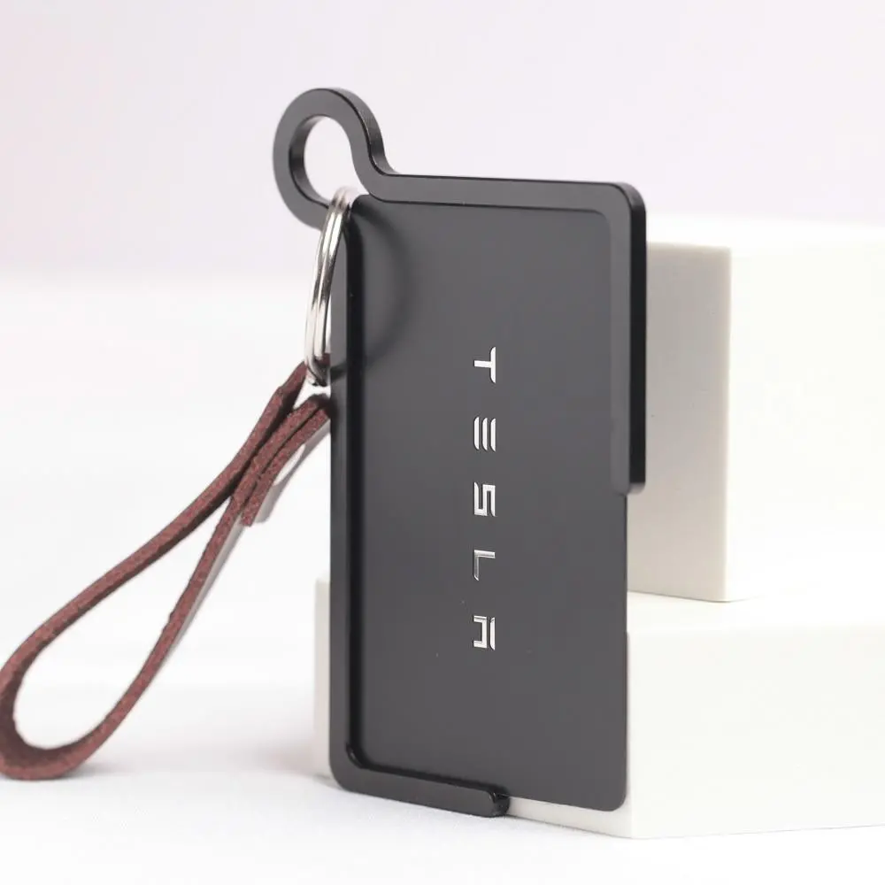 Metal Key Card Holder For Tesla Model 3 & Y 2017-2026 1