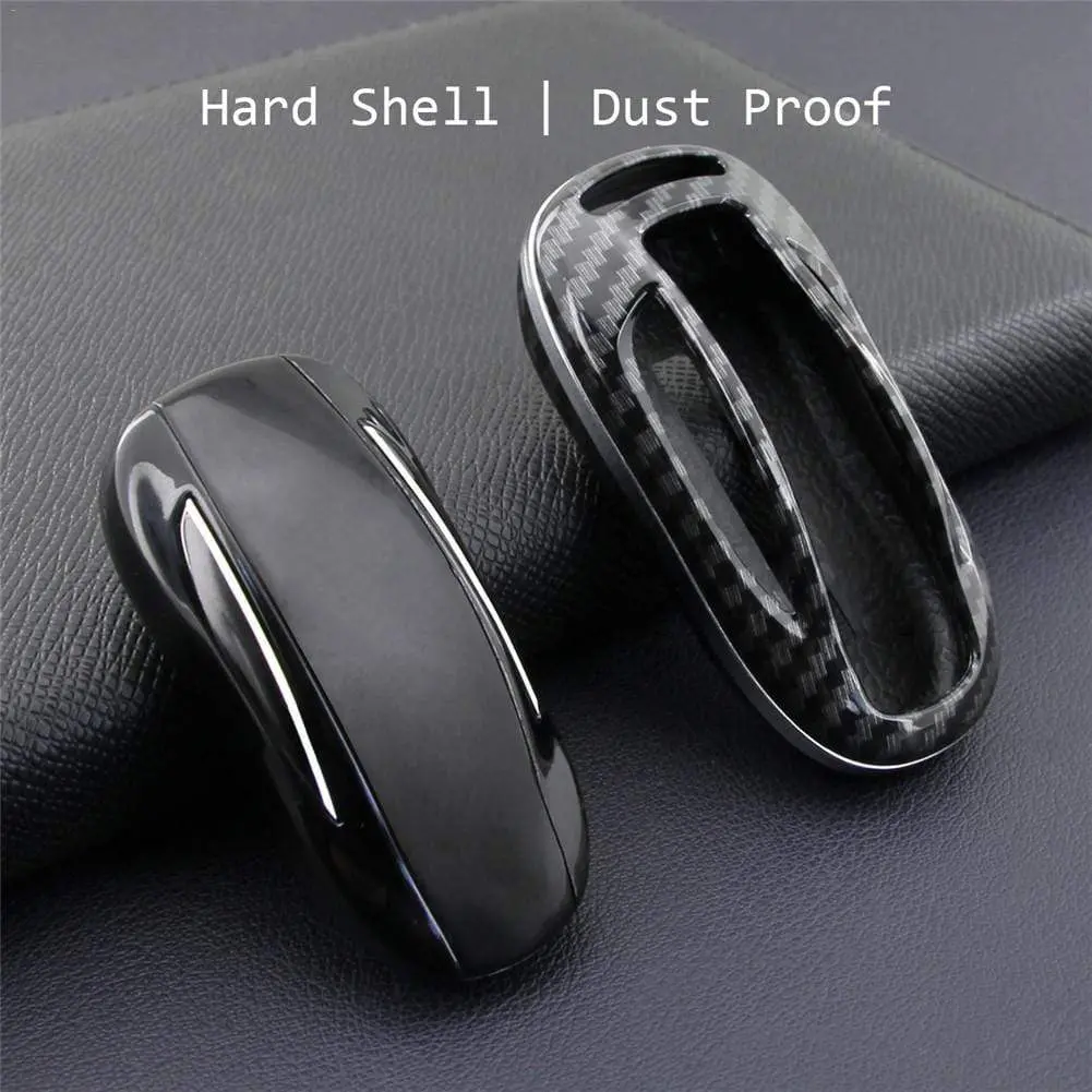 Carbon Fiber Effect Key Case/Cover For Tesla Model X 2016-2020 2