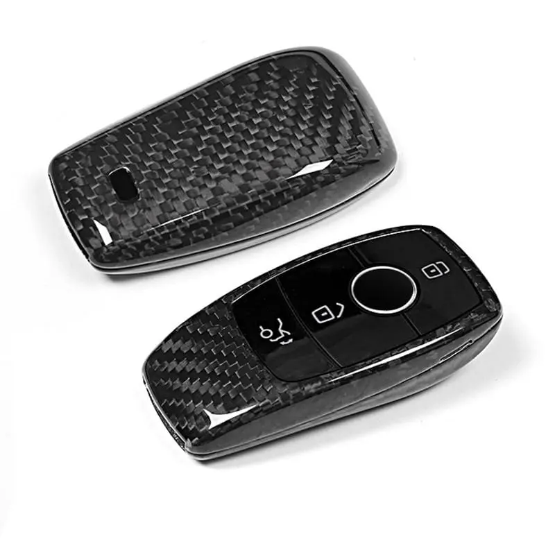 Real Molded Carbon Fiber Smart Key Fob Case Mercedes-Benz Eqc 1