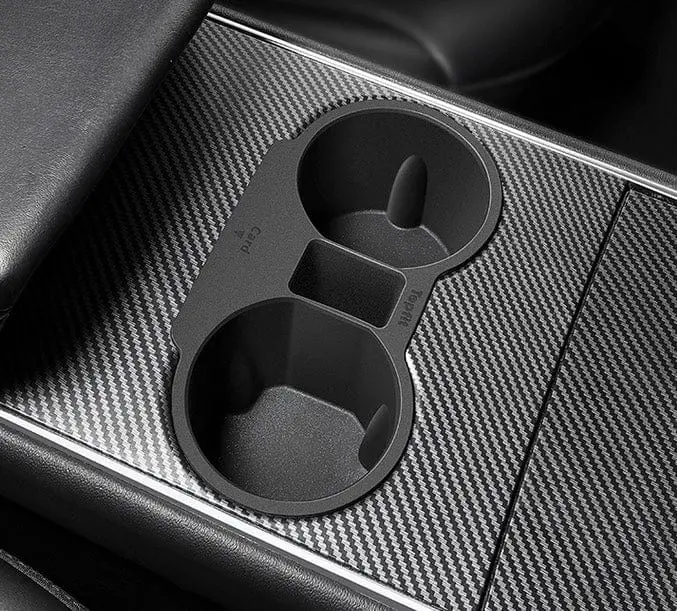 Non-Slip Center Console Cup Holder With Storage V2 For Tesla Model 3 2021-2023 2