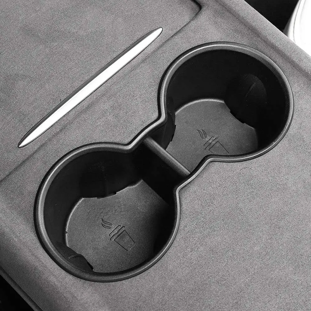 Non-Slip Rubber Cup Holder Insert For Tesla Model Y 2021-2026 1