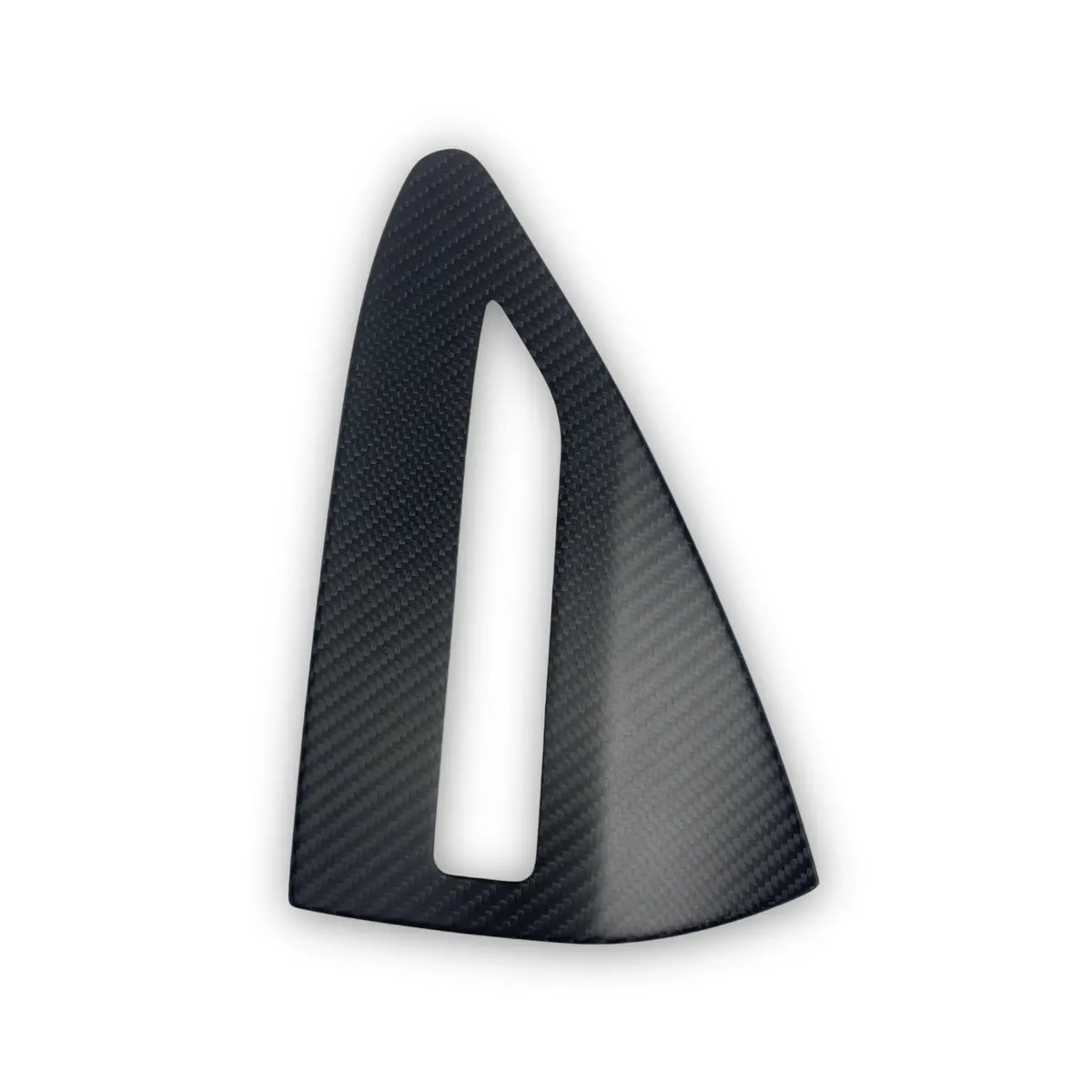Real Molded Carbon Fiber Charging Port Cover For Tesla Model X 2022-2026 1