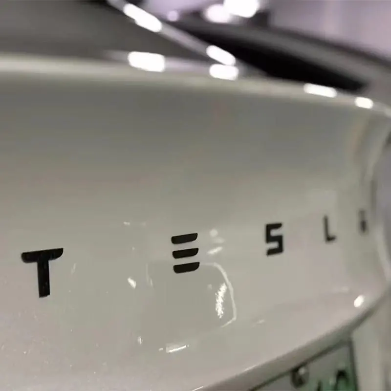 Roadster Style Tesla Lettering Emblem Trunk Badge For All Teslas 1