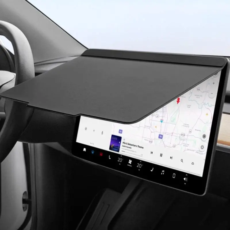 Screen Protection & Privacy Flap Cover For Tesla Model Y 2020-2026 1