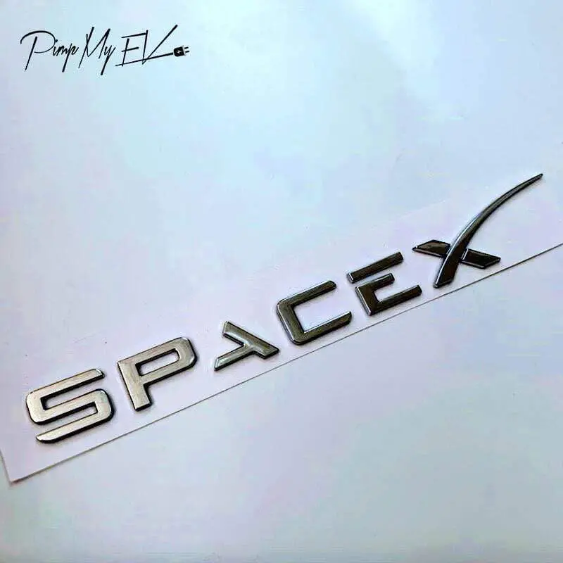 Metal Spacex Emblem Badge For All Teslas 1
