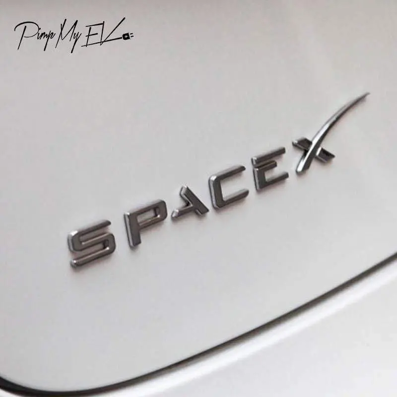 Metal Spacex Emblem Badge For All Teslas 2