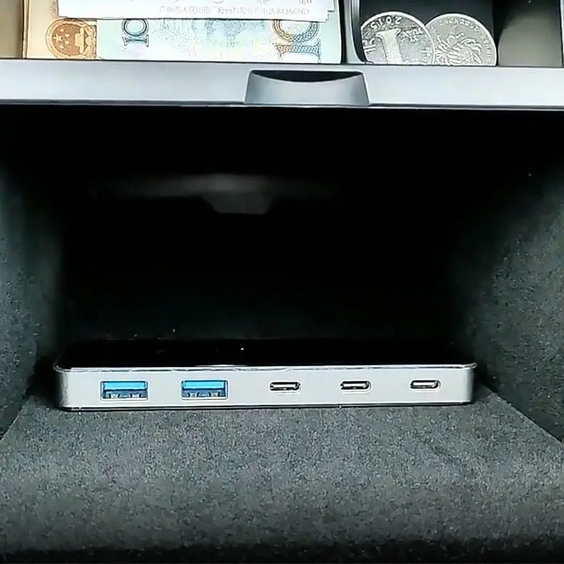 Usb-C Rapid Charge Usb Hub & Sentry Mode For Tesla Model Y 2020-2026 1