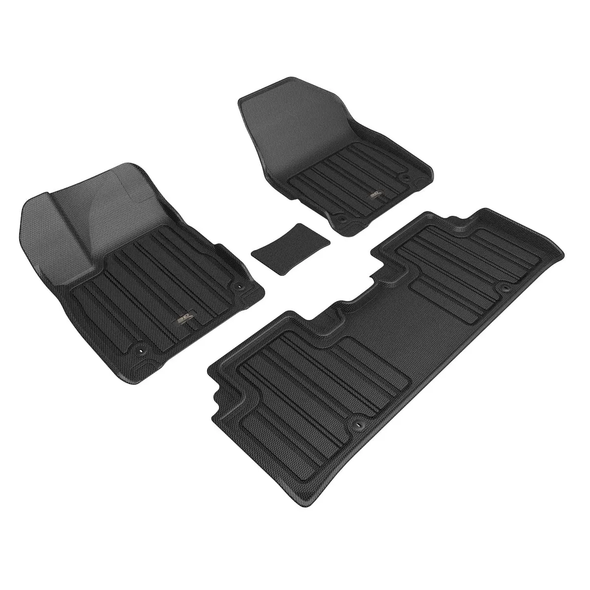 3D Maxpider Custom Fit All-Weather Elitect Series Lhd Floor Mats For Kia Ev6 5 Seats 2023-2026 1