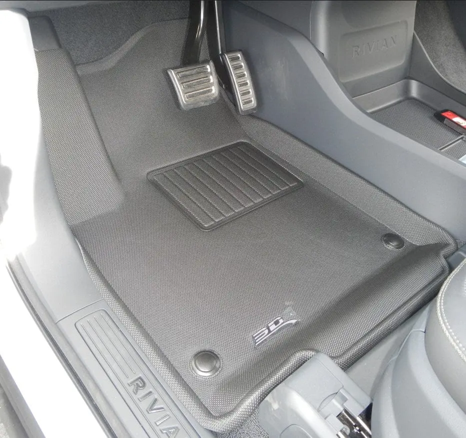 3D Maxpider Custom Fit All-Weather Kagu Series Lhd Floor Mats For Rivian R1s 2022-2026 2