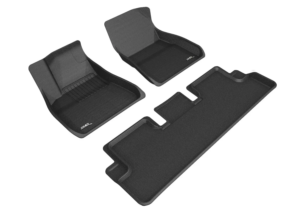 3D Maxpider Custom Fit All-Weather Kagu Series Lhd Floor Mats For Tesla Model 3 5 Seat 2018-2019 1