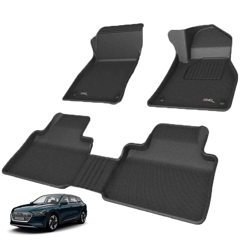 3D Maxpider Uk Right Hand Drive Rhd Custom Fit All-Weather Kagu Series Floor Mats For Audi E-Tron 55 2021-2026 1