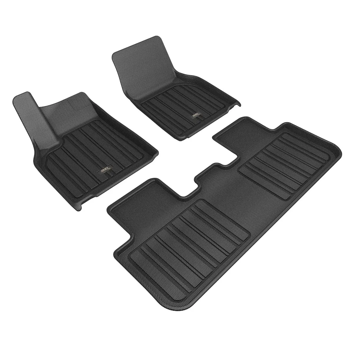 3D Maxpider Custom Fit All-Weather Elitect Series Lhd Floor Mats For Tesla Model Y Juniper 5 Seat 2025-2026 1