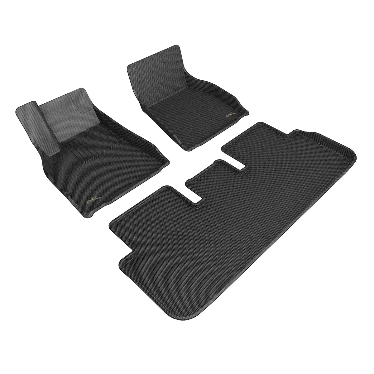 3D Maxpider Custom Fit All-Weather Kagu Series Lhd Floor Mats For Tesla Model S 5 Seat 2021-2026 1