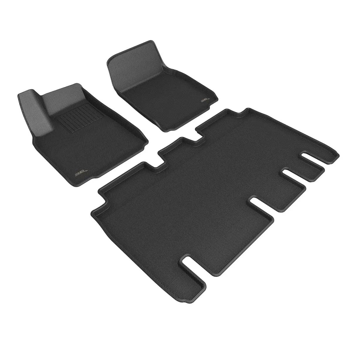 3D Maxpider Custom Fit All-Weather Kagu Series Lhd Floor Mats For Tesla Model X 5 Seats 2022-2026 1
