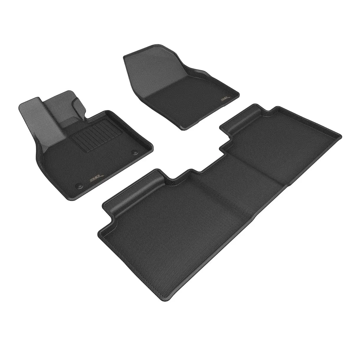 3D Maxpider Custom Fit All-Weather Kagu Black Series Lhd Floor Mats For Toyota Bz4x 5 Seat 2023-2024 1