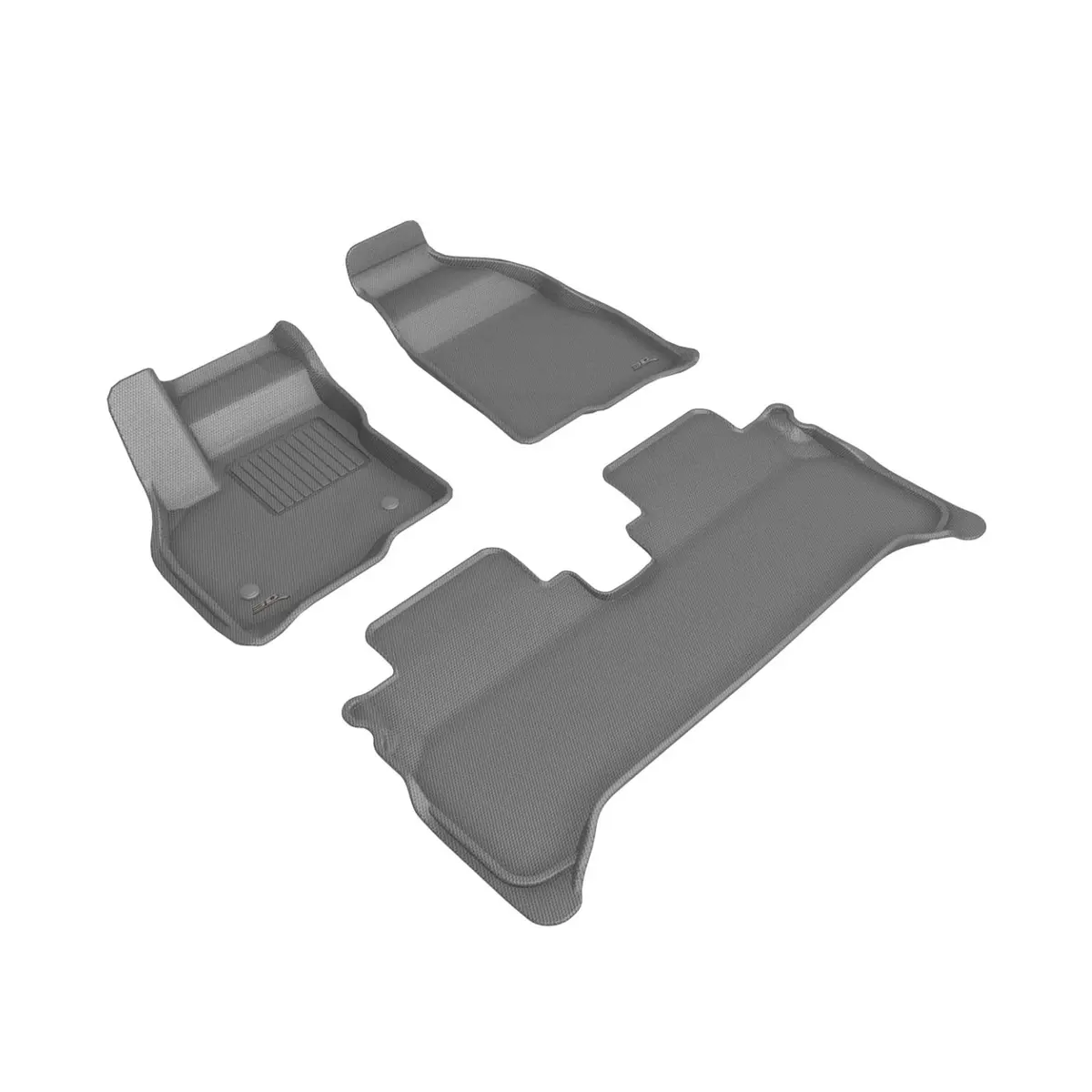 3D Maxpider Custom Fit All-Weather Kagu Gray Series Lhd Floor Mats For Chevrolet Bolt Euv 5 Seats 2022-2023 1