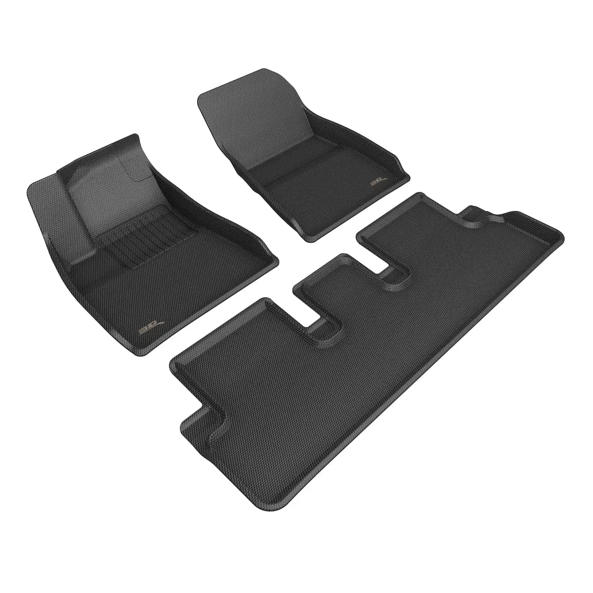 3D Maxpider Custom Fit All-Weather Kagu Series Lhd Floor Mats For Tesla Model 3 Highland 5 Seat 2023-2026 1