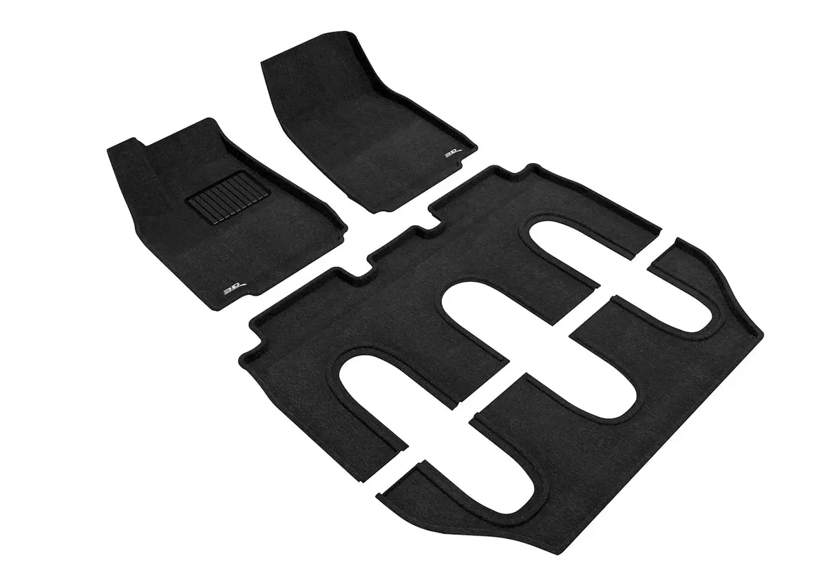 3D Maxpider Custom Fit All-Weather Elegant Series Lhd Floor Mats For Tesla Model X 7 Seat 2016-2017 1