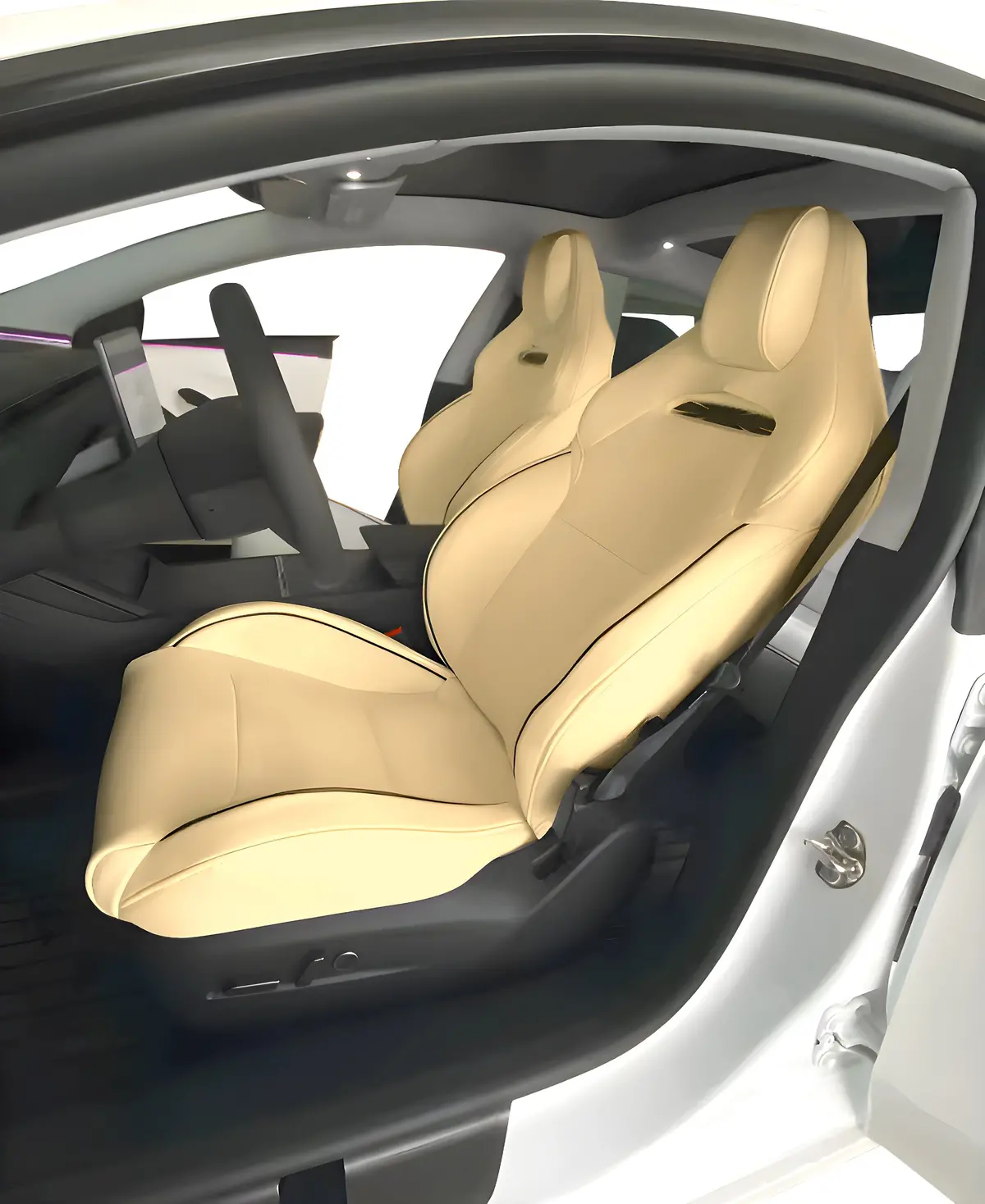 Premium Vegan Leather Seat Covers For Tesla Model 3 2023-2026 Highland Performance 8