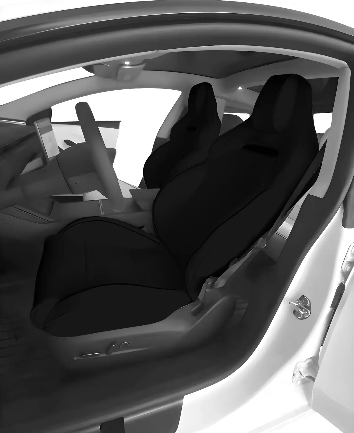 Premium Vegan Leather Seat Covers For Tesla Model 3 2023-2026 Highland Performance 7