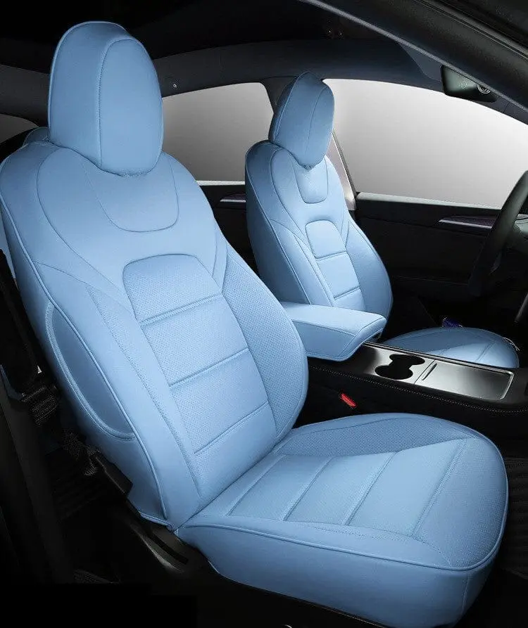 Premium Vegan Leather Seat Covers For Tesla Model Y 2020-2026 9