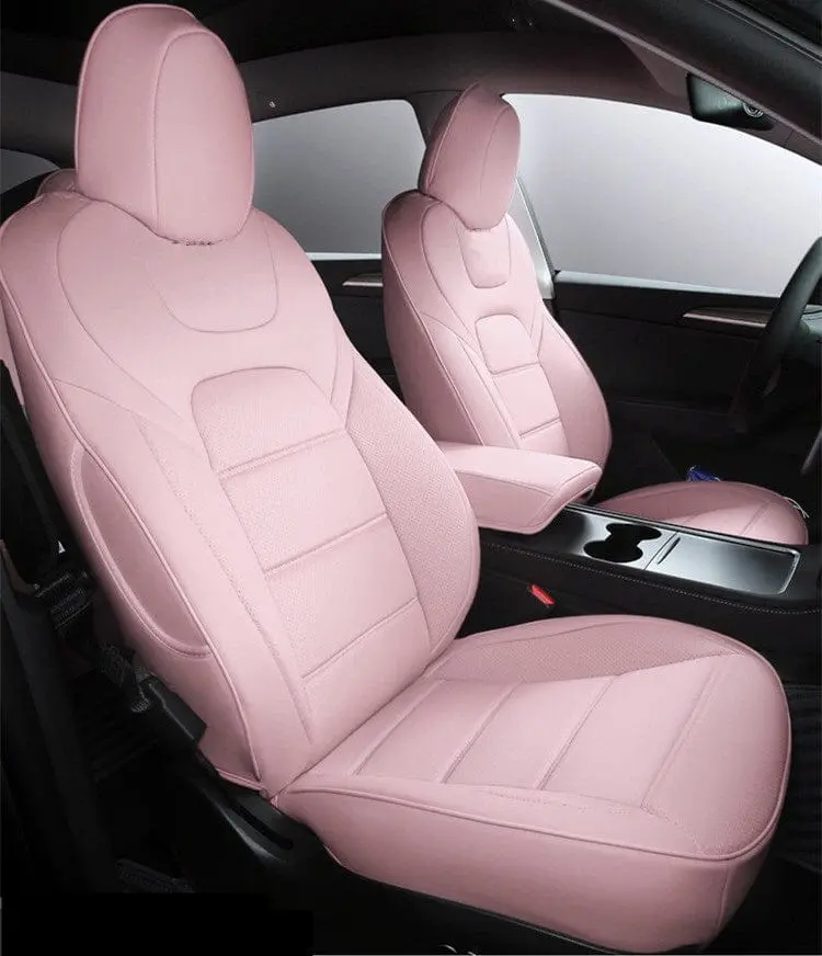 Premium Vegan Leather Seat Covers For Tesla Model Y 2020-2026 7