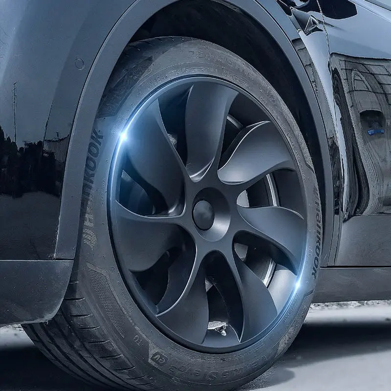 4Pcs 19Inch Uber Turbine Style Full Coverage Wheel Covers For Tesla Model 3 2020-2023 1