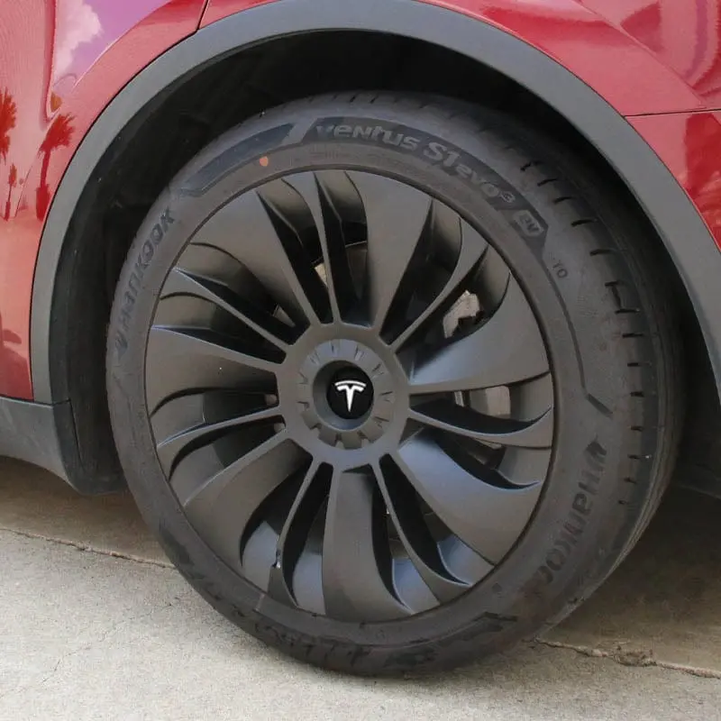 4Pcs 19Inch Turbine V2 Full Coverage Wheel Covers For Tesla Model Y 2020-2026 1