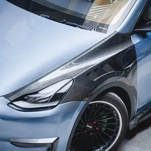 Cmst Genuine Carbon Fiber Fender Replacements For Tesla Model Y 2020-2026 1