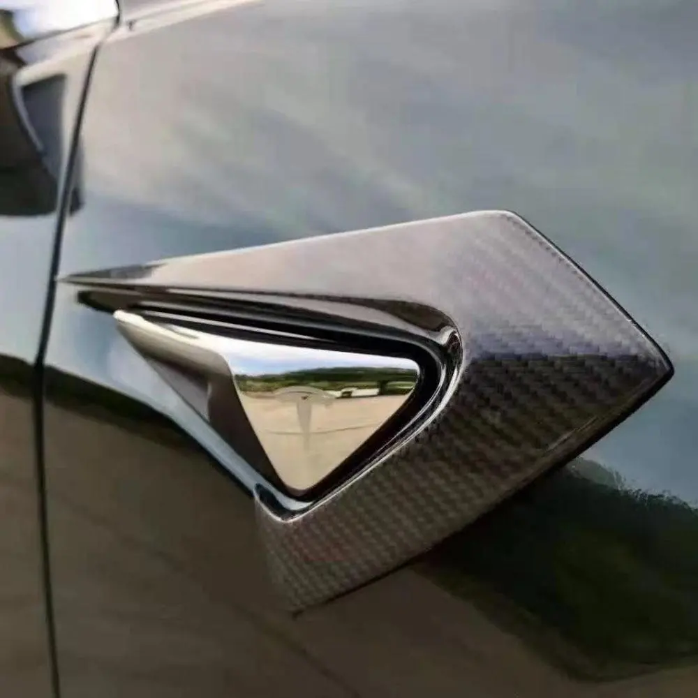 Cmst Genuine Matte Carbon Fiber Fender Trims For Tesla Model S 2015-2020 1