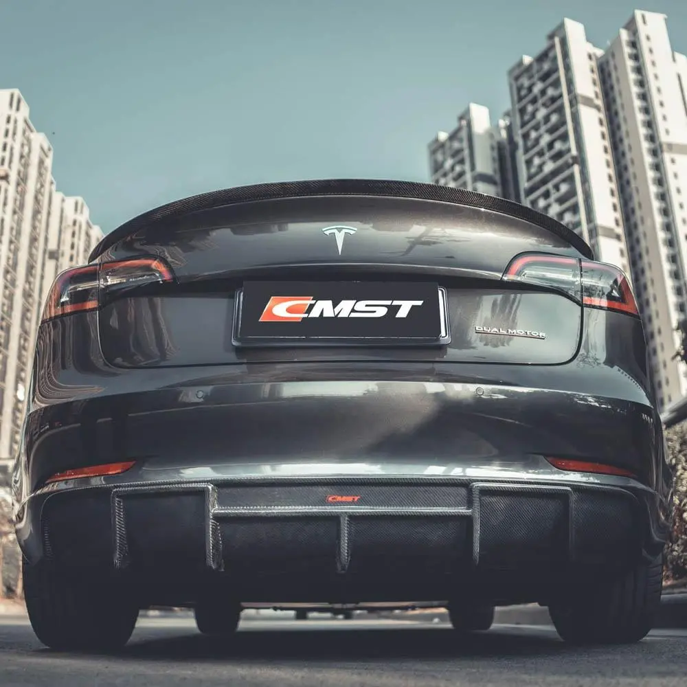 Cmst Genuine Carbon Fiber Full Body Kit Style B For Tesla Model 3 2017-2023 1