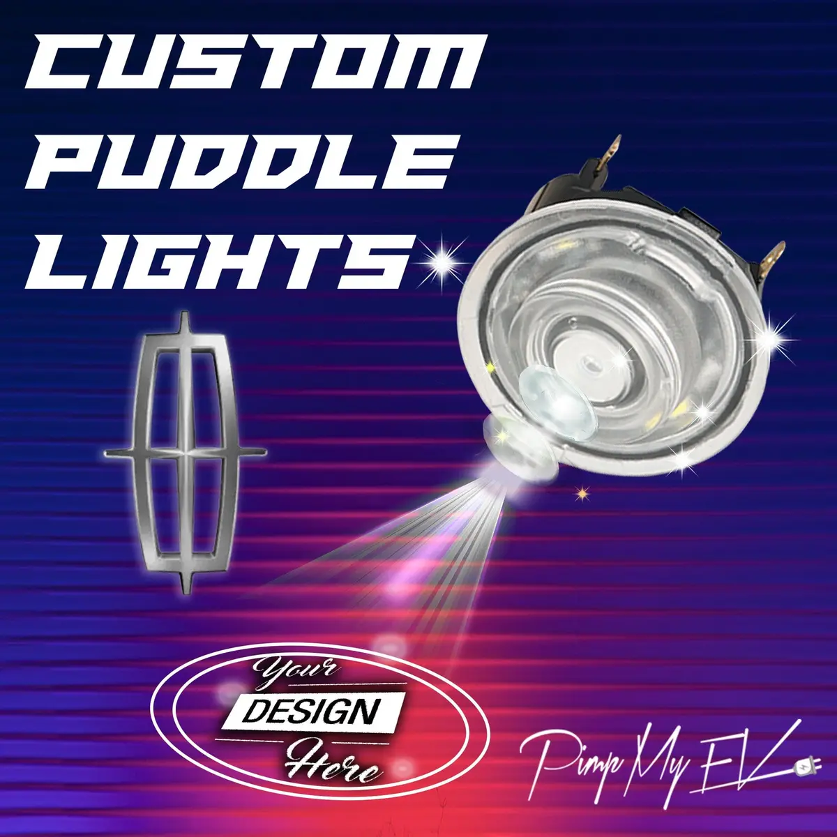 Custom Led Courtesy Door Projector Puddle Lights For Lincoln 1