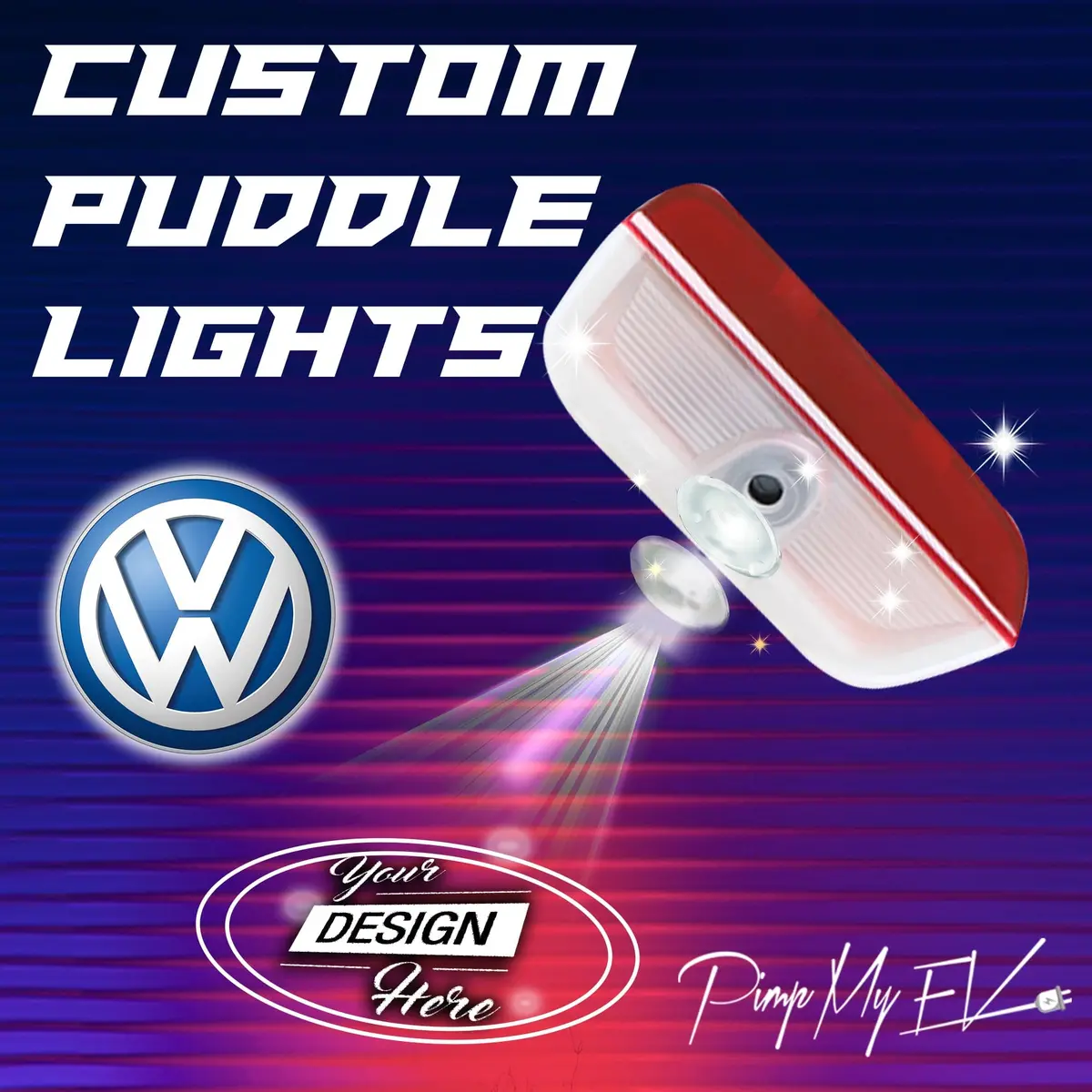 Custom Led Courtesy Door Projector Puddle Lights For Volkswagen 1
