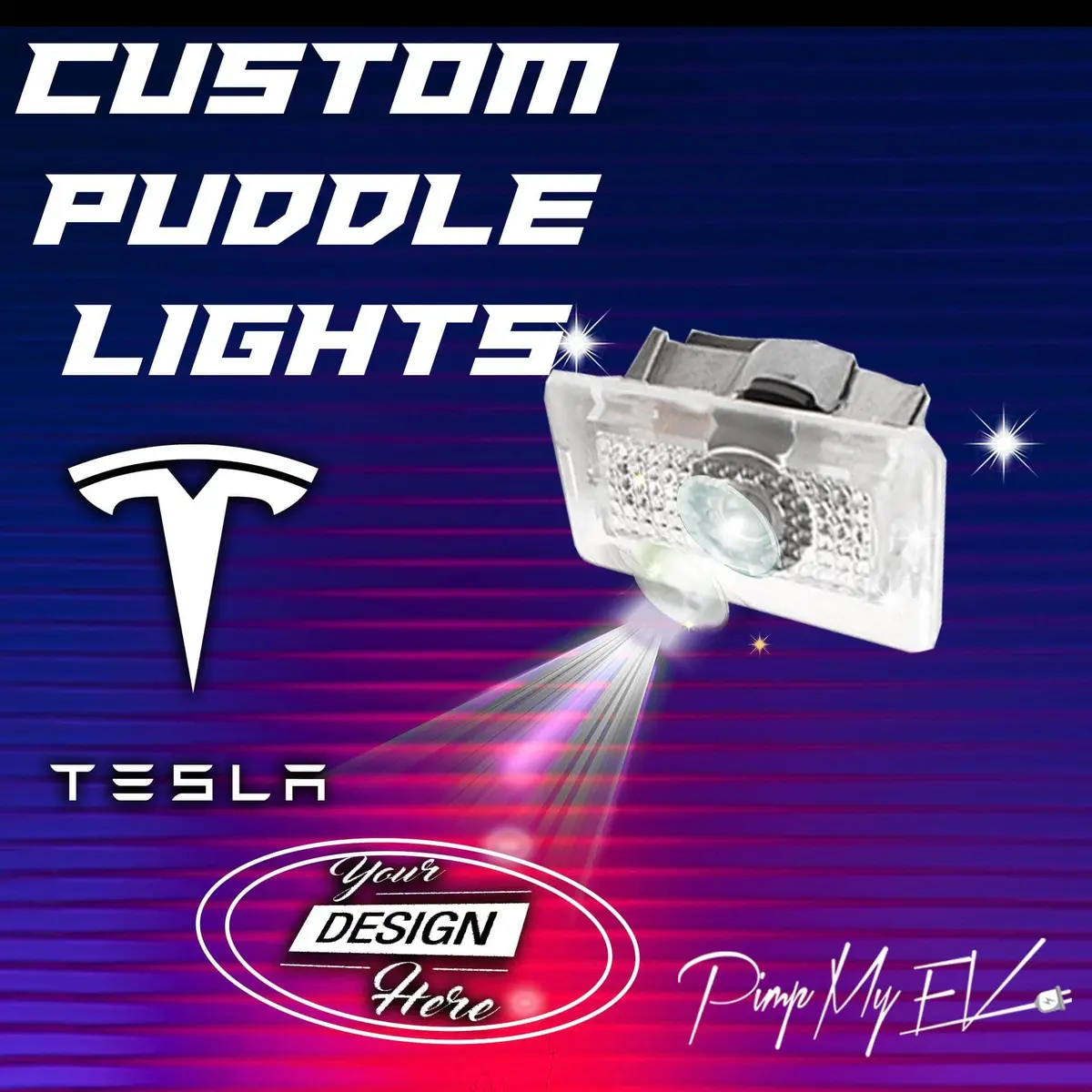 Custom Led Courtesy Door Projector Puddle Lights For Tesla Model Y Juniper 2025–2026 1