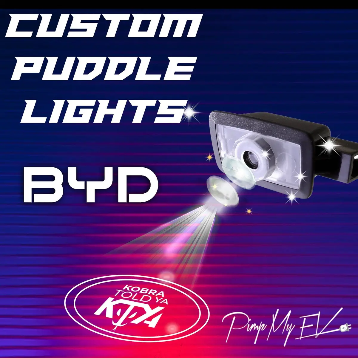 Custom Led Courtesy Door Projector Puddle Lights For Byd 1