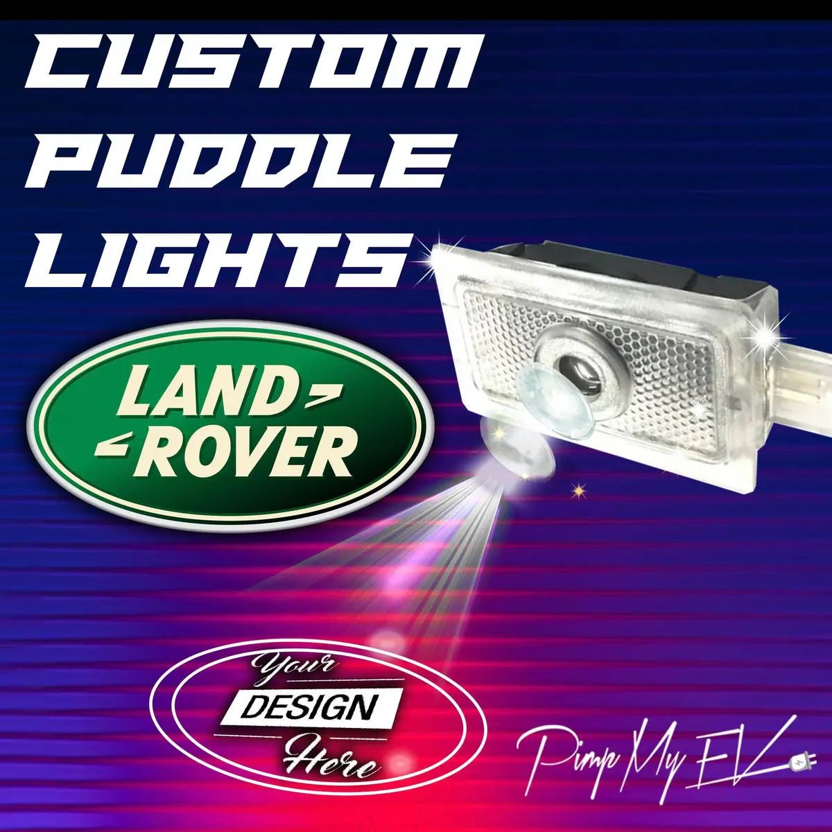 Custom Led Courtesy Door Projector Puddle Lights For Land Rover 1