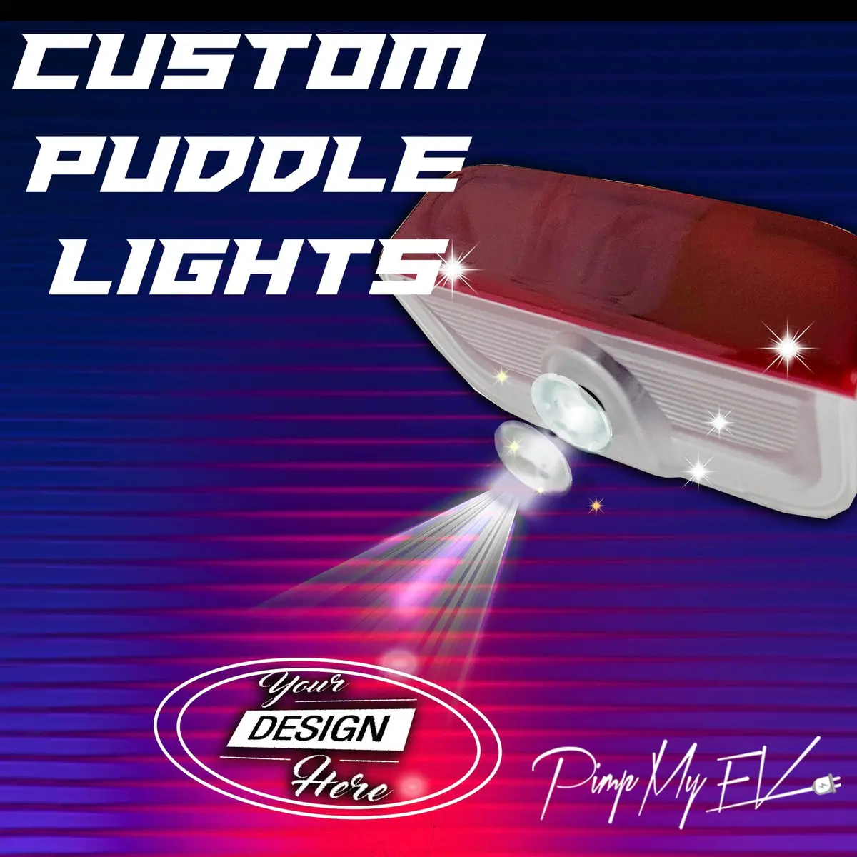 Custom Led Courtesy Door Projector Puddle Lights For Porsche 1